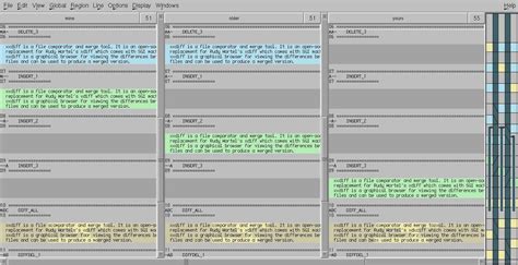 xxbdifs|xxdiff – graphical file and directories comparator and merge tool